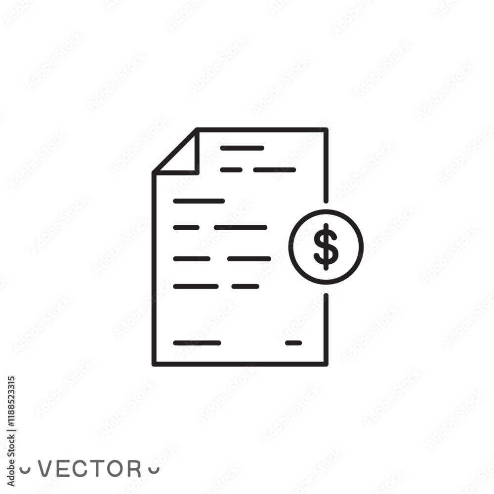 tax form icon, exempt tax form, tax concept thin line symbol isolated on white background, editable stroke eps 10 vector illustration tax form icon, exempt tax form, tax concept thin line symbol isolated on white background, editable stroke eps 10 vector illustration