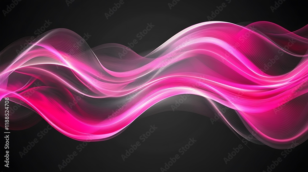 Abstract pink wavy design on black background (1) Abstract pink wavy design on black background (1)