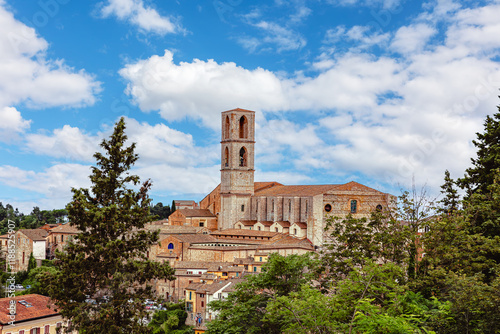 Obraz na płótnie Basilica of San Domenico in Perugia, Umbria, Italy. w salonie