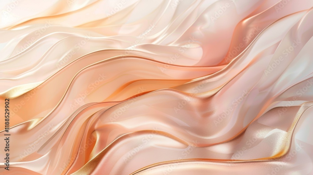 Fototapeta premium Abstract Peach and Gold Marble Texture Wallpaper