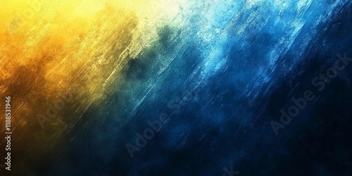 Grainy yellow and blue abstract texture with soft noise, perfect for modern backgrounds and digital design projects, book illustration style