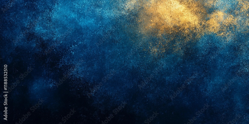 Obraz premium Grainy yellow and blue abstract texture with soft noise, perfect for modern backgrounds and digital design projects, book illustration style