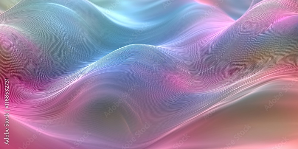 Fototapeta premium Soft and soothing pastel colored graphic design wallpaper featuring elegant patterns, creating a calm and serene atmosphere