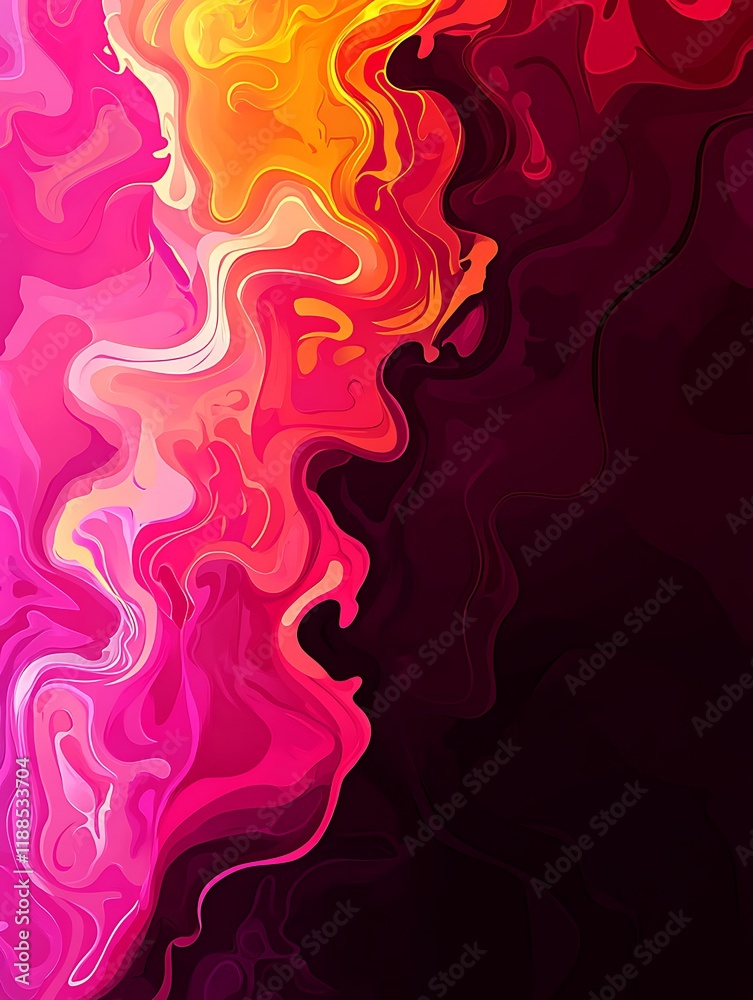 Abstract fluid art design with vibrant colors Abstract fluid art design with vibrant colors