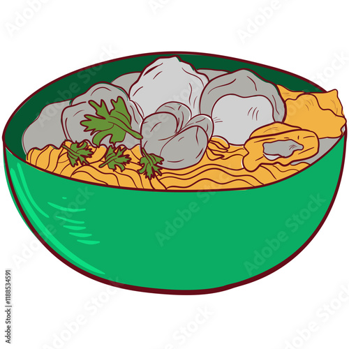 Meatball icon illustration