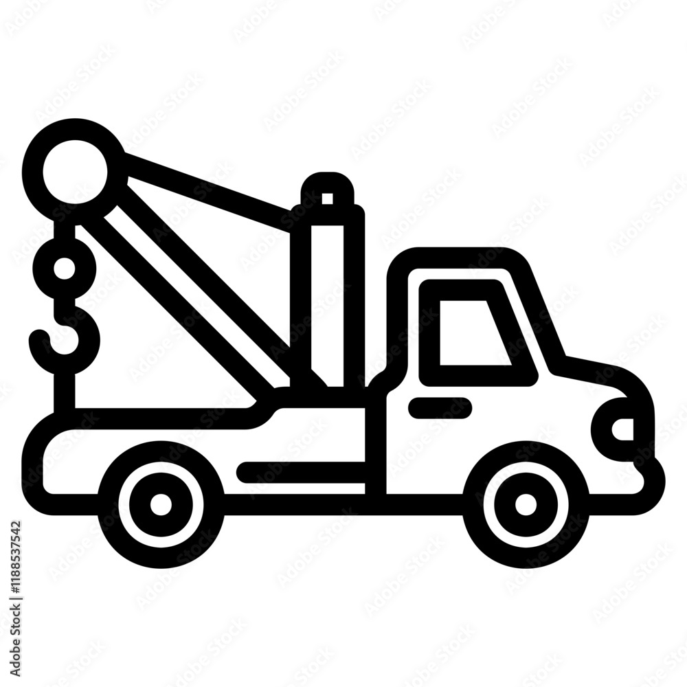 Naklejka premium tow truck icon