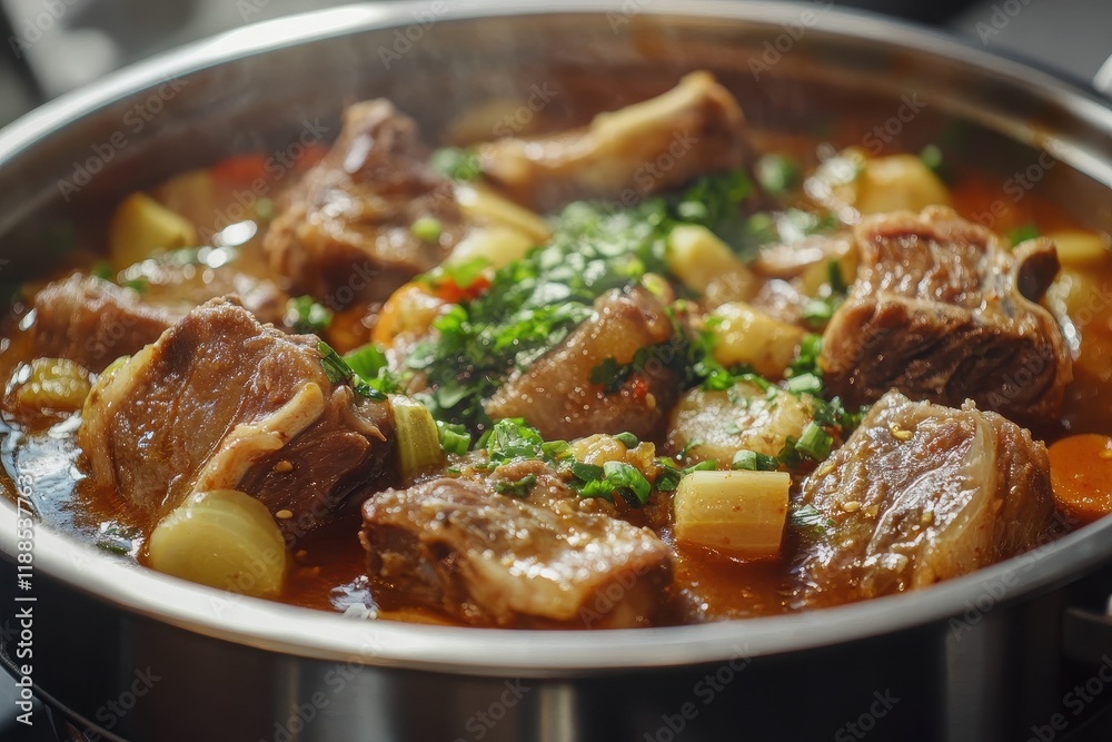 Korean pork spine soup Korean pork spine soup