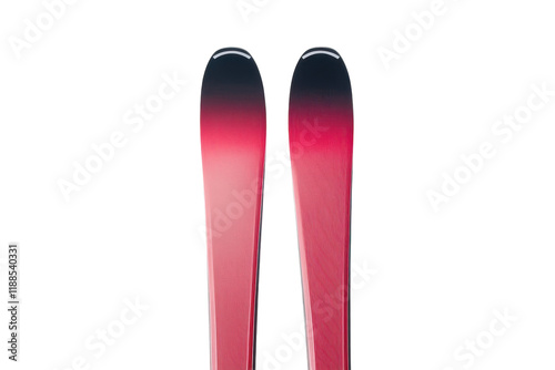 High-Quality Skis Isolated on a Crisp transparent Background for Winter Sports Marketing