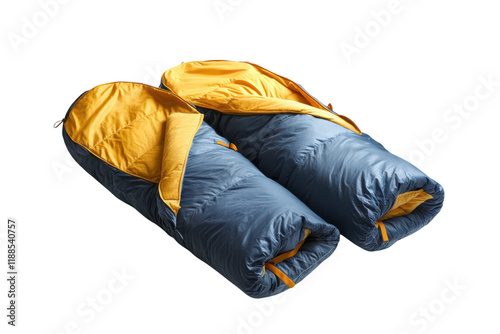 High-Quality Sleeping Bags Isolated on a transparent Background for Outdoor Gear Promotion