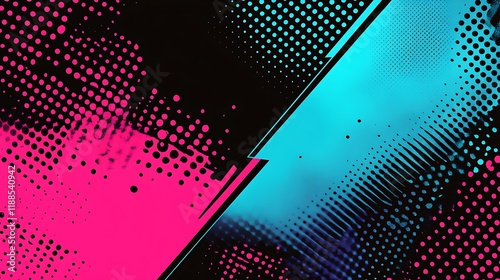 Wallpaper Mural Abstract graphic design split color Torontodigital.ca