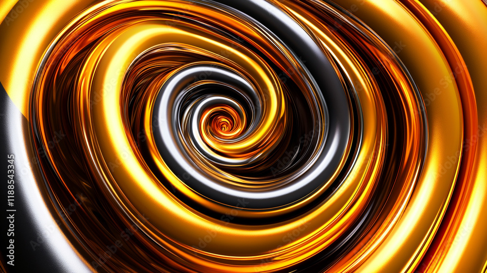 Swirling golden psychedelic patterns create a mesmerizing abstract background with vibrant hues of black and gold Swirling golden psychedelic patterns create a mesmerizing abstract background with vibrant hues of black and gold