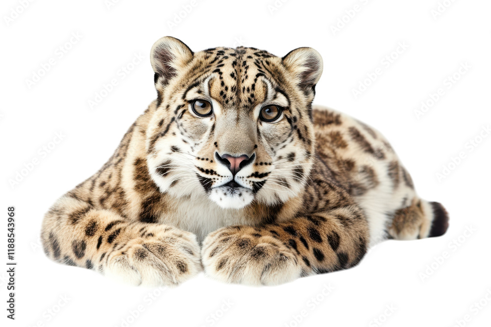 Stunning Snow Leopard Isolated on transparent Background Perfect for Wildlife Awareness Campaigns Stunning Snow Leopard Isolated on transparent Background Perfect for Wildlife Awareness Campaigns