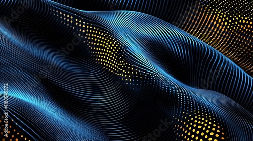 Abstract digital wave pattern (4) photo