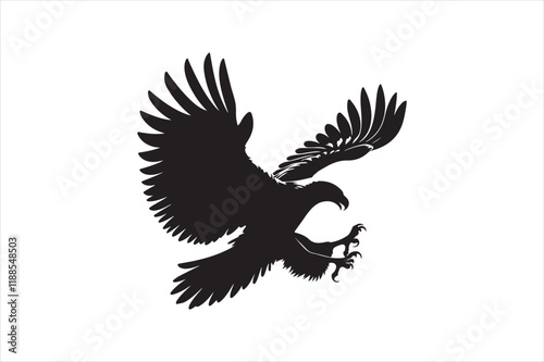 Flying Eagle bird Silhouette 