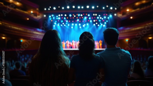 Wallpaper Mural Spectators Enjoying a Breathtaking Performance at a Grand Theater Torontodigital.ca