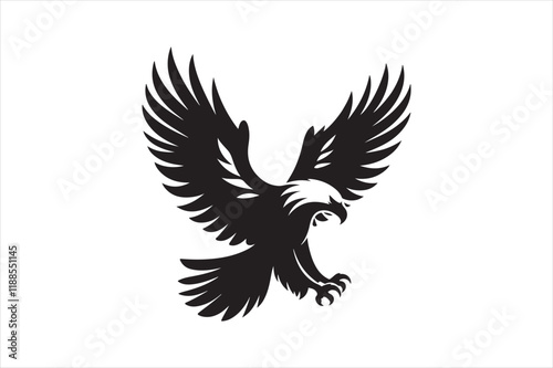 Flying Eagle bird Silhouette 