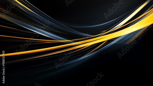 Abstract design with yellow and grey lines photo