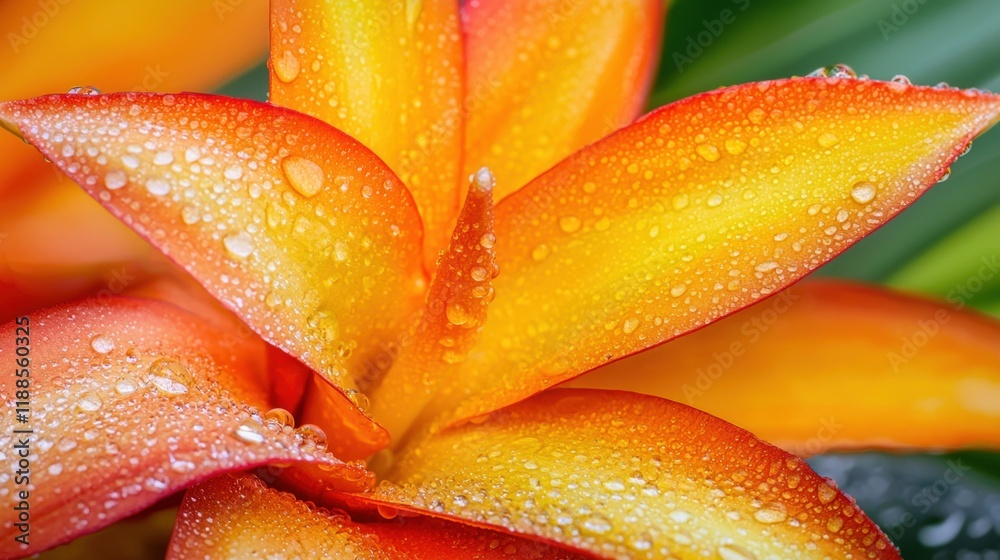 A close up of a flower with water droplets on it A close up of a flower with water droplets on it