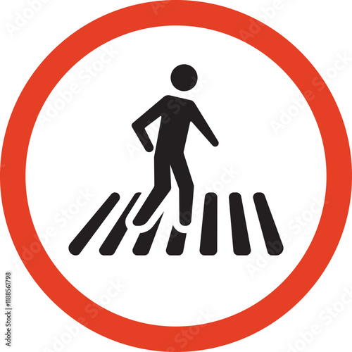 pedestrian crossing sign