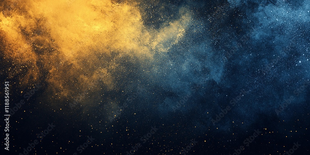 Obraz premium Vibrant yellow blending into blue with grainy texture, creating an abstract noise background, perfect for creative designs, comic book style