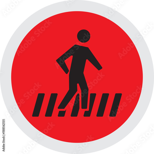 pedestrian crossing sign