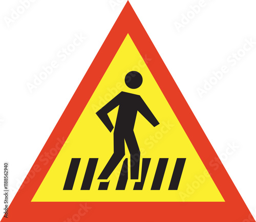 pedestrian crossing sign