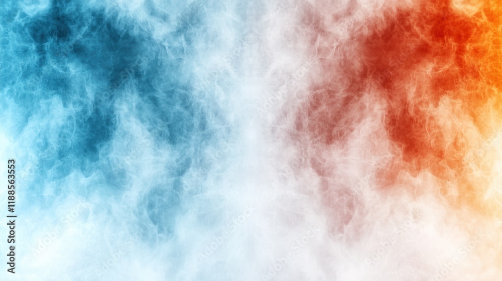 Fototapeta premium a blue and orange smoke background with a white background