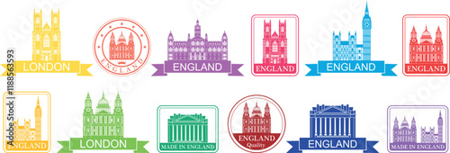 England logo. Isolated England on white background