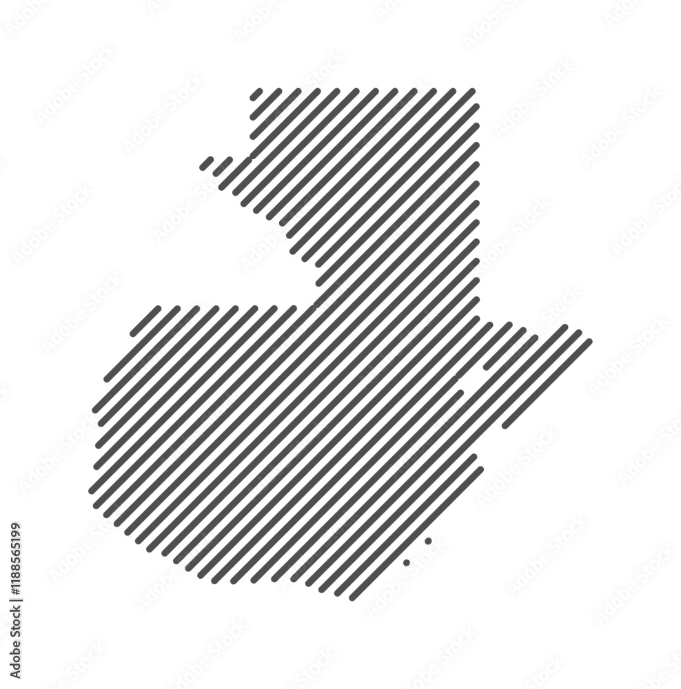 Guatemala - Map of the country formed by lines. Vector Illustration. Guatemala - Map of the country formed by lines. Vector Illustration.