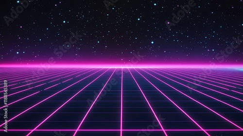 Wallpaper Mural Retro Gridded Space Highway Background Torontodigital.ca