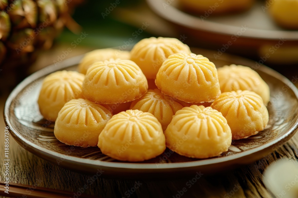 Taiwanese or Hong Kong pineapple pastry cookies