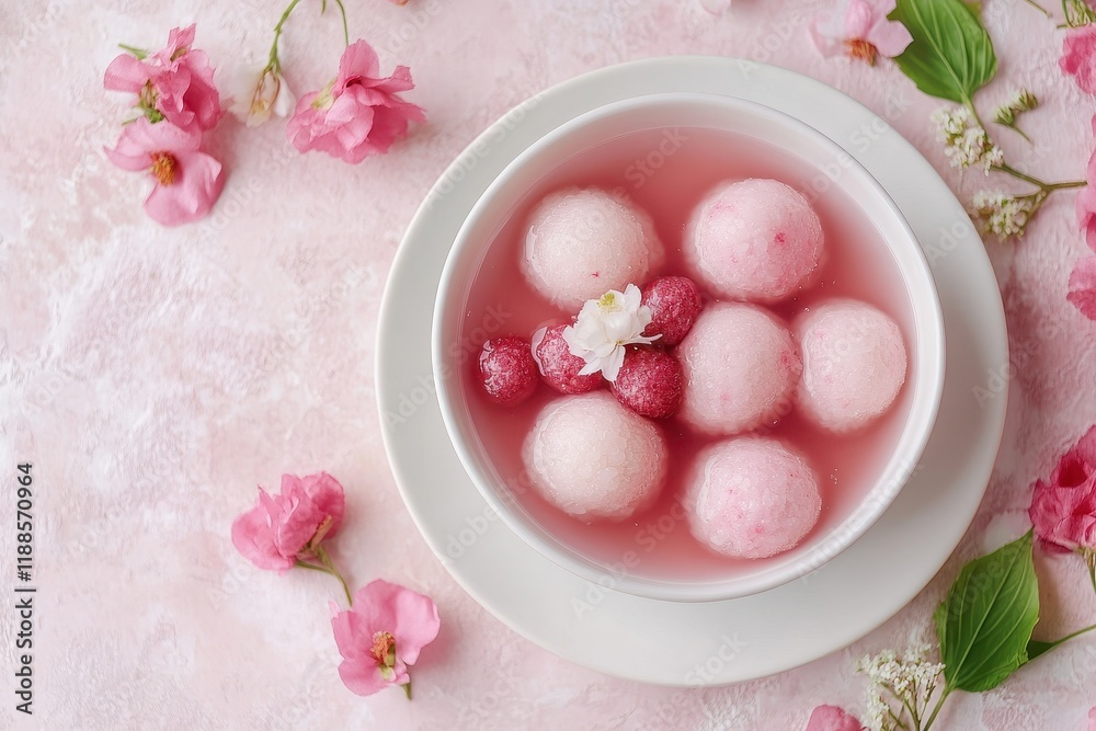 Tang Yuan is a festive Chinese dessert of rice flour balls in sweet soup popular during events like the Winter Solstice