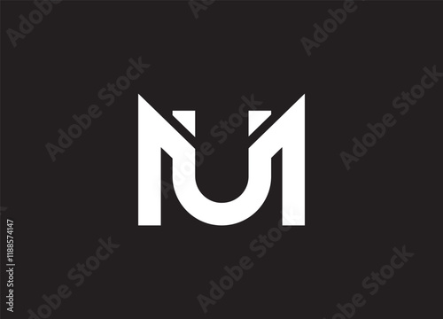 MU logo design vector initial design
