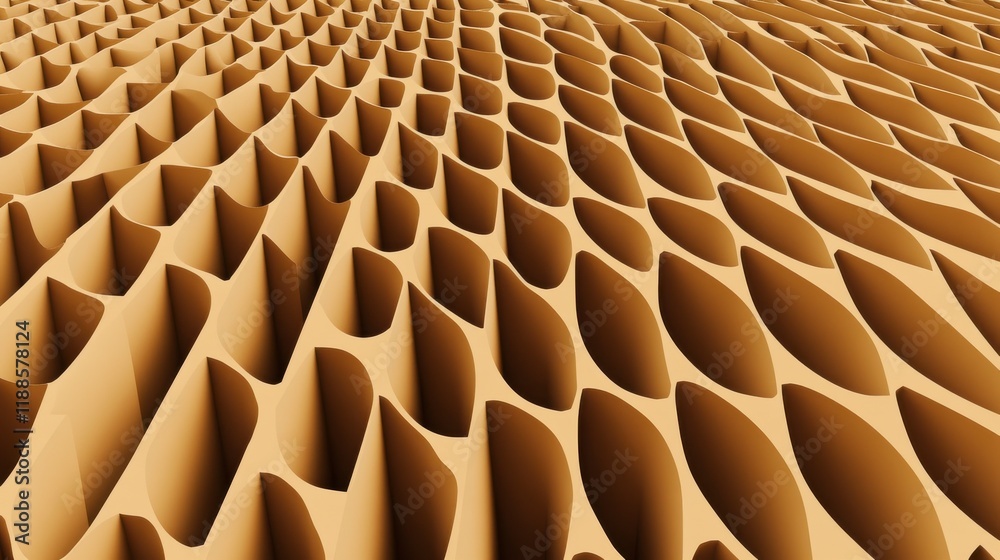 Obraz premium Abstract Geometric Architectural Design: Exploring Modern Building Facades