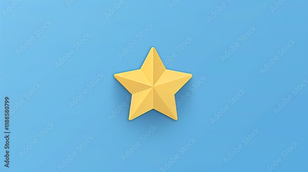 A single, gold star on a blue background. A single, gold star on a blue background.