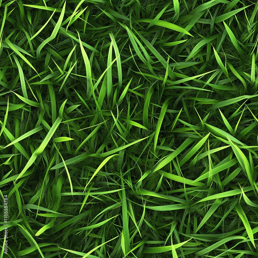 Seamless Earthy Green Grass Texture, Natural Background with Close-Up of Fresh Spring Foliage Seamless Earthy Green Grass Texture, Natural Background with Close-Up of Fresh Spring Foliage