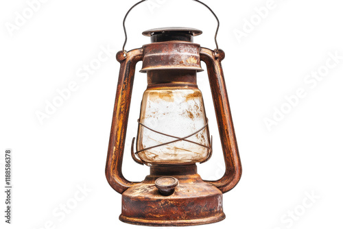 Old-fashioned lantern isolated on transparent background showcasing classic vintage design appeal
