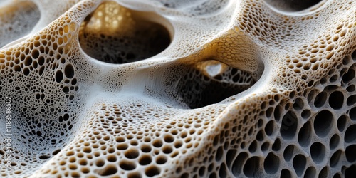 Close-up of a porous surface