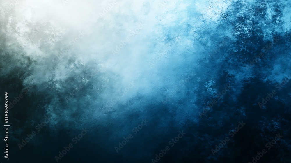 Obraz premium Abstract Blue Smoke Background, Atmospheric Effect