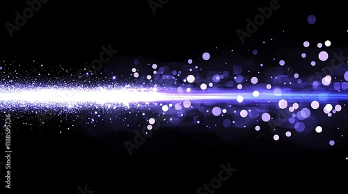 Abstract light trail effect, vibrant colors, dynamic movement photo