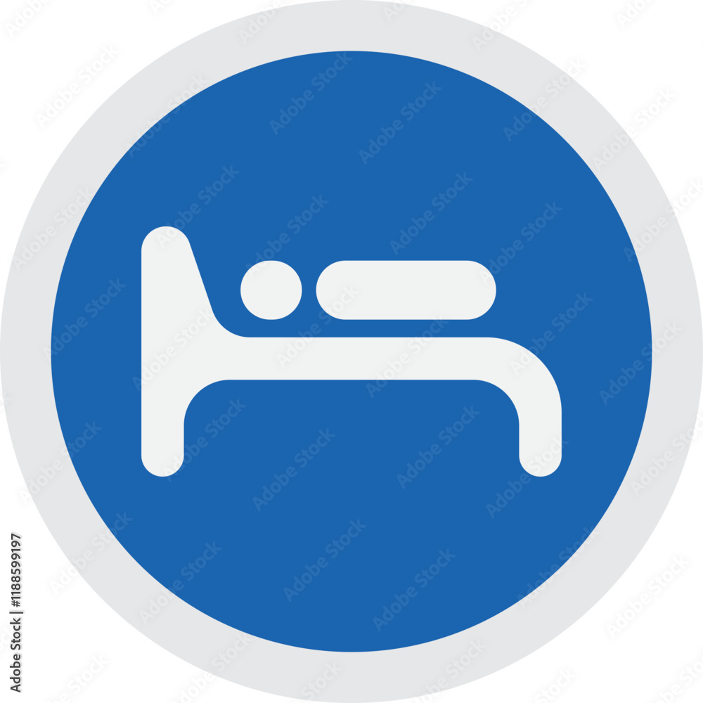 Fototapeta premium Rest Area Sign Symbol