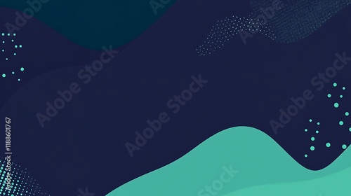 Abstract teal wave background (1) photo