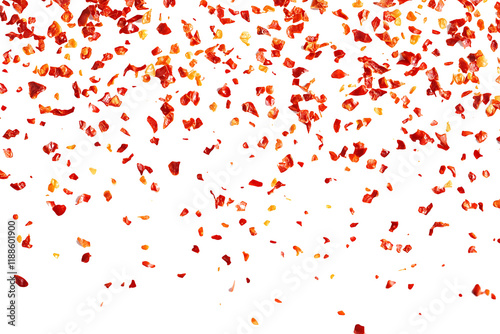 Wallpaper Mural Spicy chili red pepper flakes flying isolated on PNG  Torontodigital.ca