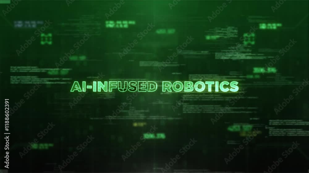 AI-Infused Robotics Style Hologram Video AI-Infused Robotics Style Hologram Video