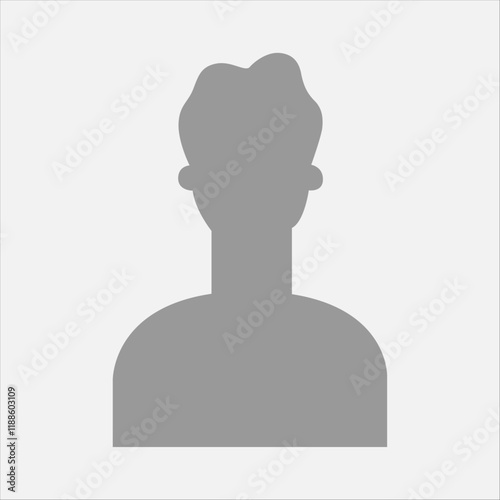 Vector flat illustration. Icons of man and woman. Avatar, user profile, person icon, profile picture. Suitable for social media profiles, icons, screensavers and as a template. Business concept.