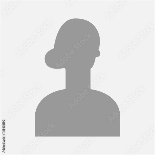 Vector flat illustration. Icons of man and woman. Avatar, user profile, person icon, profile picture. Suitable for social media profiles, icons, screensavers and as a template. Business concept.