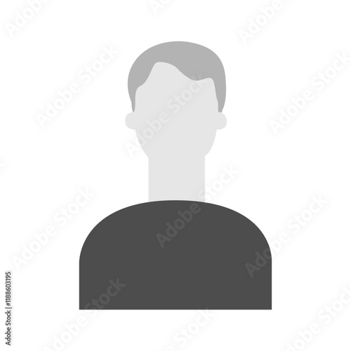 Vector flat illustration. Icons of man and woman. Avatar, user profile, person icon, profile picture. Suitable for social media profiles, icons, screensavers and as a template. Business concept.