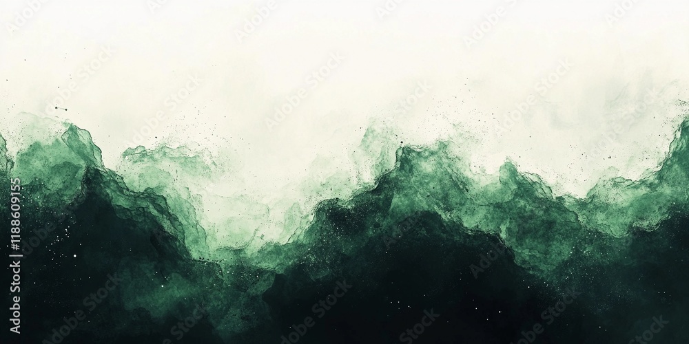 Obraz premium Grainy green, white, and black textured background with a noisy effect, perfect for modern design projects, book illustration style