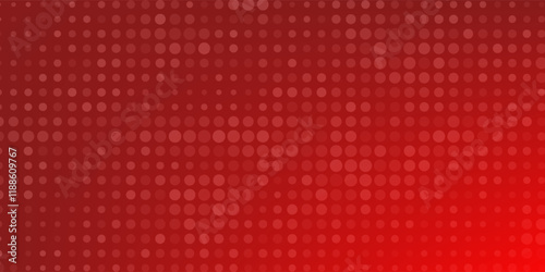 Abstract halftone gradient background of small stars, in red colors