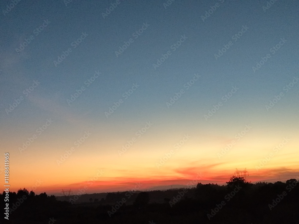 Obraz premium sunset in the mountains